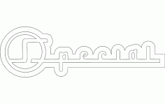 1955 Buick Special Side Logo Free DXF File