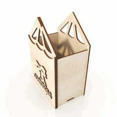 1st September Gift Pencil Holder 3mm 4mm 120x180x80mm Laser Cut Free Vector File
