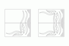 2 Adet Yatak Odas Cizim Pattern Free DXF File
