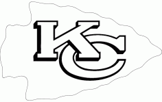 2000px Kansas City Chiefs Logo Svg Free DXF File