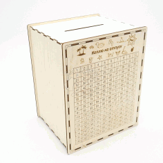 365 Days Save Plan Creative Money Box For Laser Cutting Free Vector File