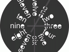 3d Clock Laser Cut Design Free DXF File