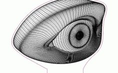 3d Illusion Egypt Eye Free DXF File