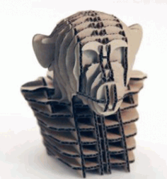 3d Monkey Head For Laser Cut Free Vector File
