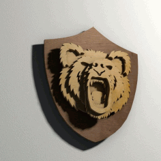 3d Puzzle Amazing Design Animal Face Free DXF File