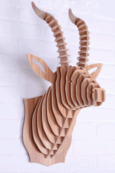 3d Puzzle Amazing Design Project Deer Head Free DXF File