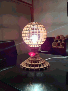 3d Puzzle Lamp Free DXF File
