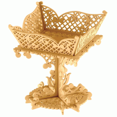 3d Storage Model Laser Cut Wood Project Free DXF File