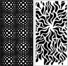 3d Textured Partitions And Lightning Bolts For Laser Cut Cnc Free Vector File