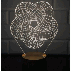3d Torus Spiral Lamp Free DXF File