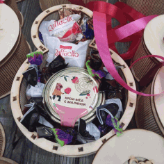 8 March Womens Day Gift Box For Laser Cut Free DXF File