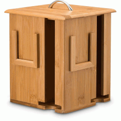 A Box For Storing Tea For Laser Cutting Free Vector File