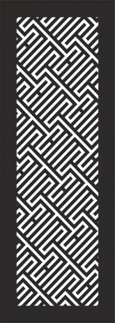 Abstract Striped Geometric Seamless Pattern Vector Free DXF File