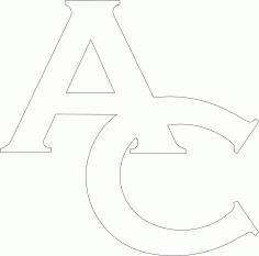 Ac Logo Free DXF File