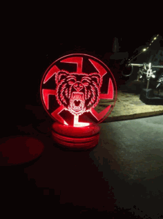 Acrylic Night Light 3mm Free Vector File