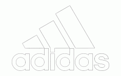 Adidas Logo Vector Free DXF File