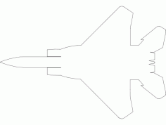 Aircraft f15 Sketch Free DXF File
