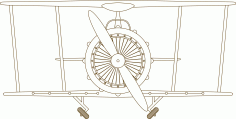 Airplane Clock Free DXF File
