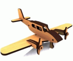Airplane Model For Laser Cut Cnc Free DXF File