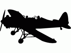 Airplane Vector Free DXF File