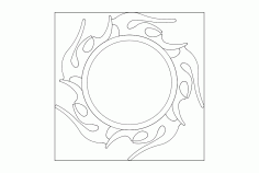 Alev Cerceve Free DXF File