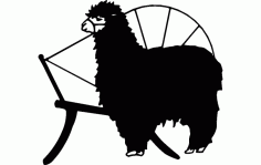 Alpaka Animal Free DXF File
