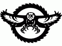 American Eagle Saw Blade Free DXF File