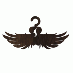 Angel Wings Clothes Hanger Free Vector File