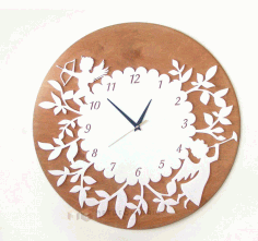 Angels Wall Clock Free Vector File