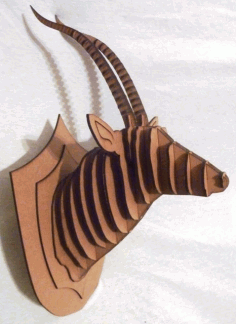 Antelope 3d Puzzle Cnc Router Plan Free DXF File