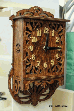 Antique Scroll Saw Pattern Wall Clock Laser Cut Free Vector File