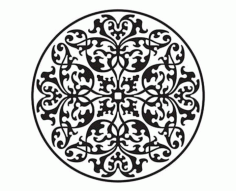 Arabeska Pattern Design Free DXF File