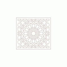 Arabic Art Design Pattern Free DXF File