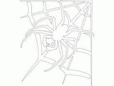 Aranha Na Teia Spider In Web Free DXF File