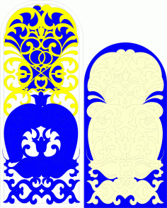 Arch Panel Pattern For Laser Cutting Free DXF File