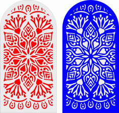 Arch Pattern Of Room For Laser Cut Free DXF File