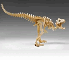 Assembly Model Wooden State Dinosaur Tyrant For Laser Cut Cnc Free DXF File