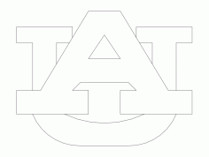 Auburn Logo Free DXF File