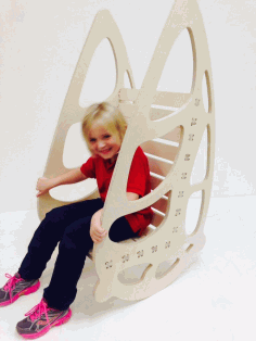 Baby Butterfly Wooden Chair Free DXF File