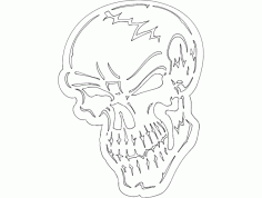 Badass Skull Fraser Free DXF File