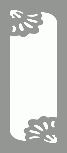 Baffle Screen Design For Laser Cutting Free DXF File