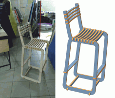 Bar Stool Flimsy Free DXF File