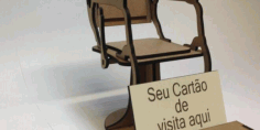 Barber Chair For Laser Cut Free DXF File