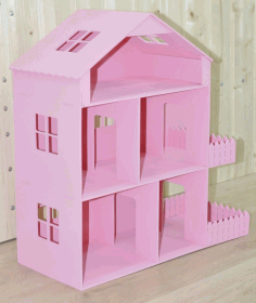 Barbie Dreamhouse Fashion Dolls House For Laser Cut Free Vector File