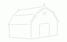 Barn House Free DXF File
