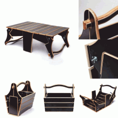 Basket To Folding Picnic Table Free DXF File