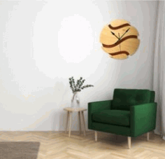 Basketball Shaped Wall Clock For Laser Cut Cnc Free DXF File