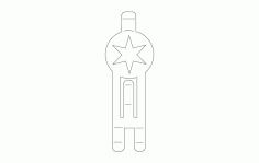 Bat And Helment Rack Free DXF File