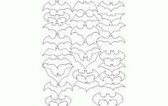 Batman Logo Free DXF File