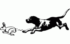 Beagle Rabbit Free DXF File, Free Vectors File